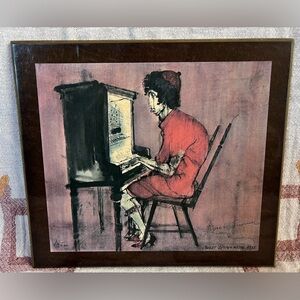 “Sweet Emma at the Keys” Vintage Print